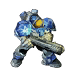 trains a Marine